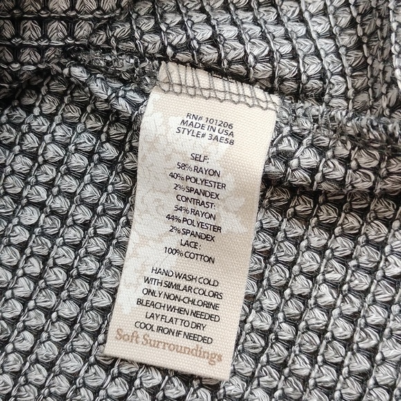 Soft Surroundings Bailey Waffle Knit Top - Picture 8 of 9